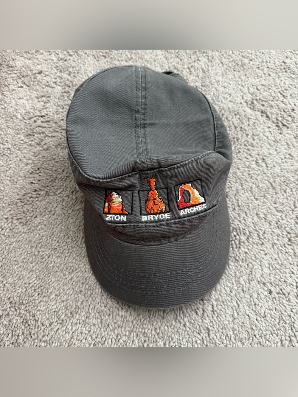 Grey Embroidered Otto National Parks Cap